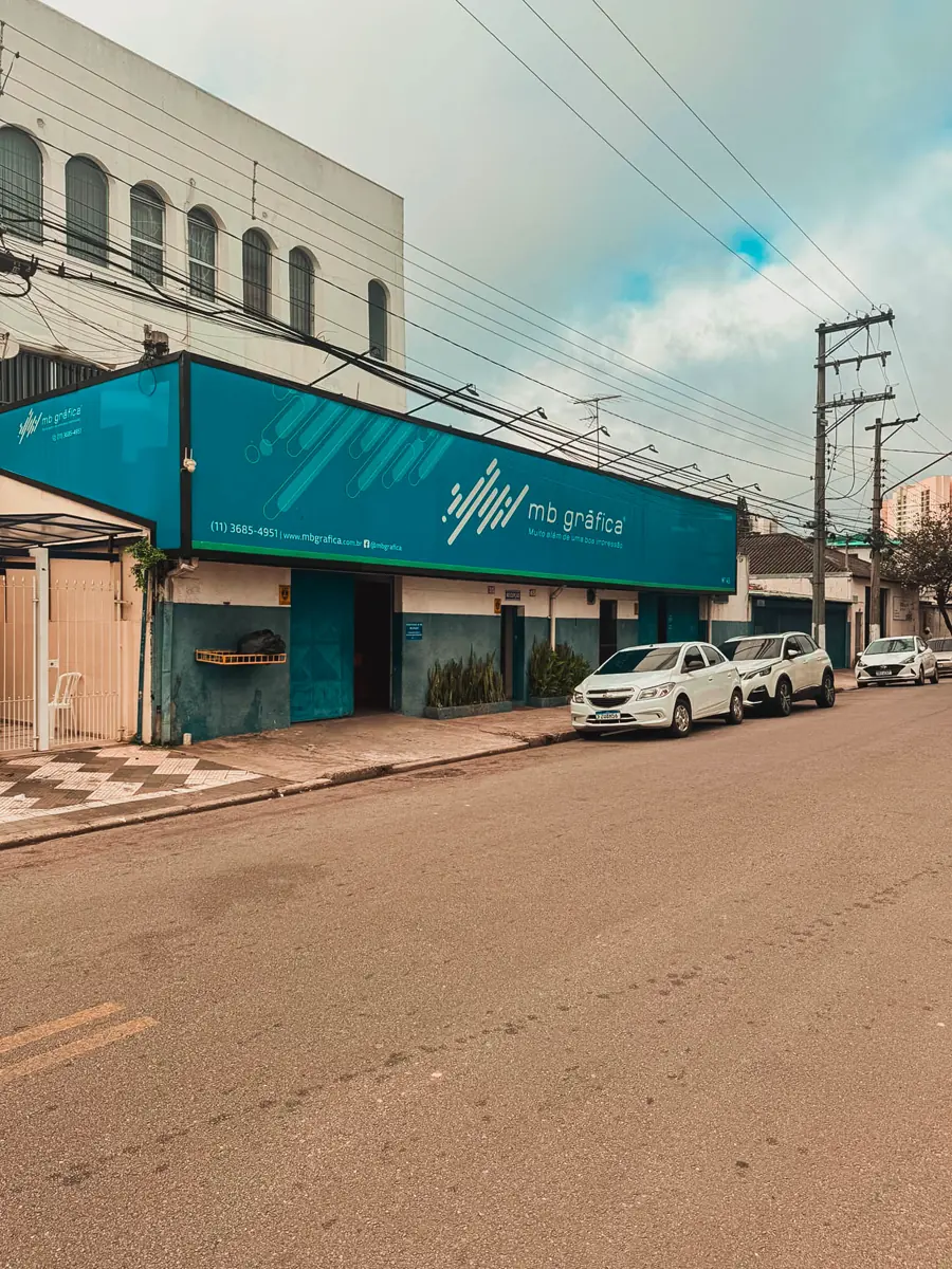 Fachada da MB Gráfica em Osasco
